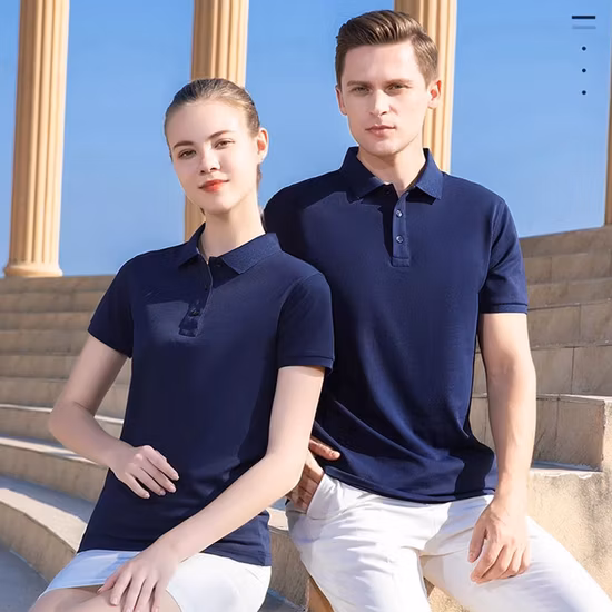 Mens Work Office Long Sleeve Polo Shirts