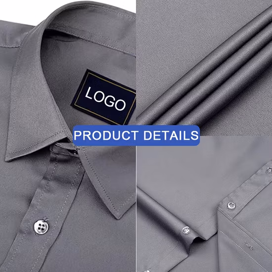 Wholesale Business Work Office Casual Shirts Cheap Long Sleeve Casual Plus Size Social Formal Dress Shirts for Mens