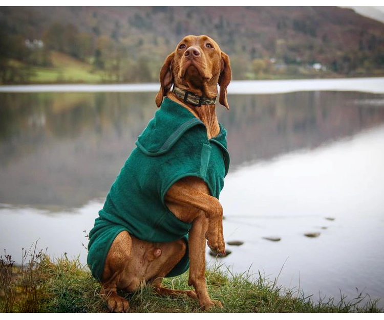 Wonderful Outdoor Dog Bathrobe Custom Logo Microfiber Drying Robe for Super Absorption Effect Dog Towel Coat