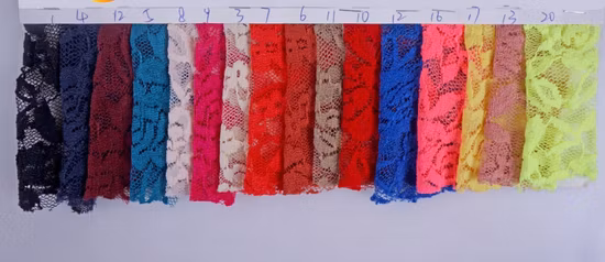 2019 echter Seidenstickerei-Spitzenstoff für den Bekleidungsgroßhandel