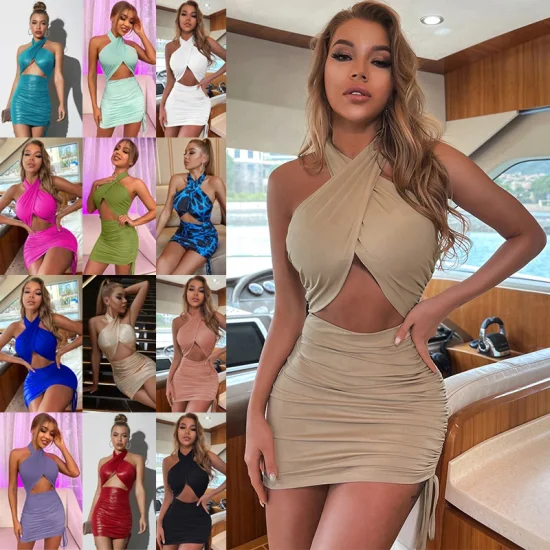 China Hersteller Großhandel nach Maß Mini Ropa Vestidos De Mujer Party Sexy Abend Nacht Kleidung Verband Damen Mode Bekleidung Neues Design Frauen Kleid